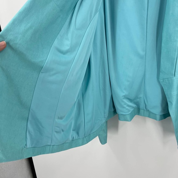 Torrid Waterfall Open Front Lined Blazer Jacket Formal Women's Plus 4XL STAIN - Picture 7 of 10